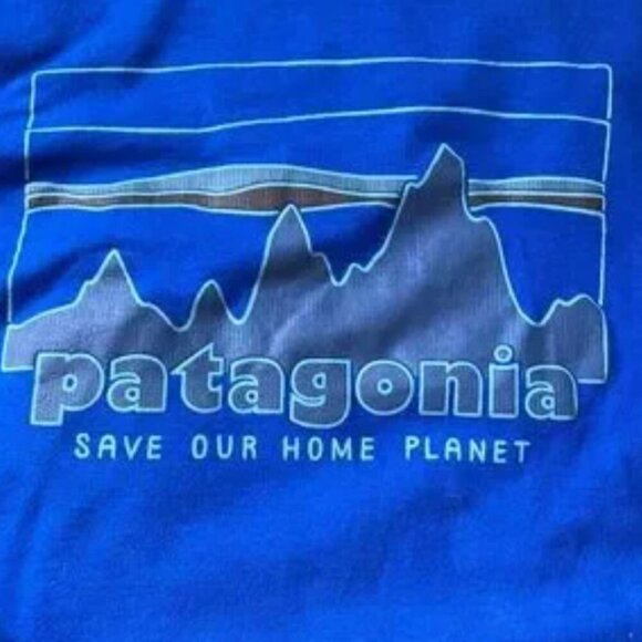 Patagonia Save our Home Planet Long-sleeve Kid T-shirt szL blue - Picture 6 of 6